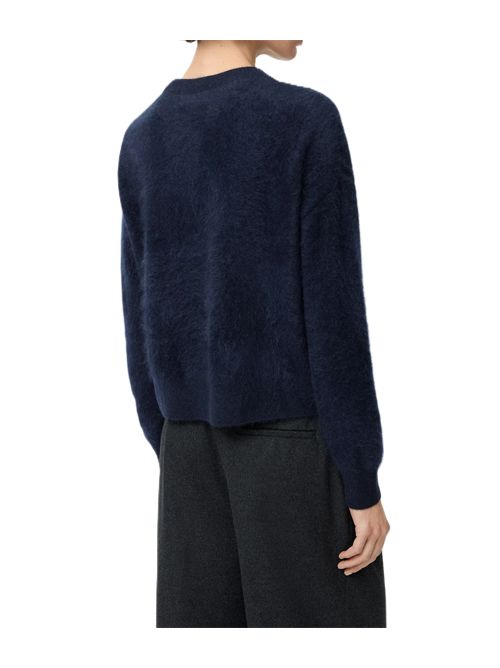 Argyle crewneck Soft Goat | 2493810039NAVY